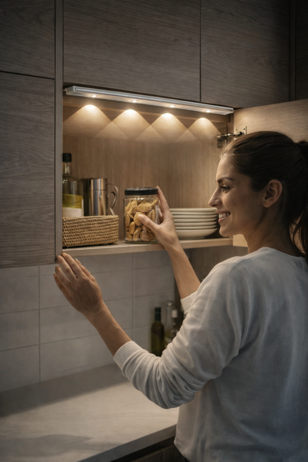 Luz LED Blanca Recargable Con Sensor Movimiento 60CM
